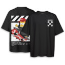 OFF WHITE, Bart Simpson - Boxy Drop-Shoulder Tee - Streetwear Style