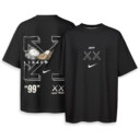 Kaws, OFF WHITE, NIKE - Boxy Drop-Shoulder Tee - Streetwear Fashion