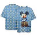 LOUIS VUITTON, Mickey Mouse - Boxy Drop-Shoulder Tee - Streetwear Style