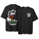 STUSSY - Boxy Drop-Shoulder Tee - Streetwear Fashion