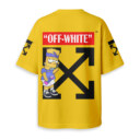 OFF WHITE x Bart Simpson - Boxy Drop-Shoulder Tee - Streetwear Fashion