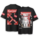 OFF WHITE x Supreme x Kaws - Boxy Drop-Shoulder Tee - Streetwear Fashion
