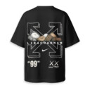 Kaws, OFF WHITE, NIKE - Boxy Drop-Shoulder Tee - Streetwear Fashion