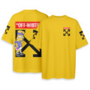 OFF WHITE x Bart Simpson - Boxy Drop-Shoulder Tee - Streetwear Fashion