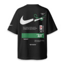 OFF WHITE, NIKE - Boxy Drop-Shoulder Tee - Streetwear Fashion
