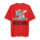 Moschino, Donald Duck - Boxy Drop-Shoulder Tee - Streetwear Style