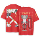 OFF WHITE x Supreme x Kaws - Boxy Drop-Shoulder Tee - Streetwear Fashion