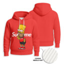 SUPREME, Bart Simpson - Knitted Unisex Hoodie