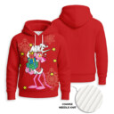 NIKE, Pink Panther Christmas - Knitted Unisex Hoodie