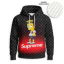 Bart Simpson, SUPREME - Knitted Unisex Hoodie
