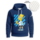 OFF WHITE, Bart Simpson - Knitted Unisex Hoodie