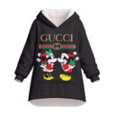 Fashion Mickey and Minnie Mouse Christmas - Oodie Blanket Hoodie