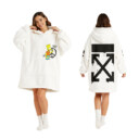 Bart Simpson, OFF WHITE - Oodie Blanket Hoodie