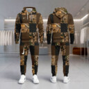 Nike Camo Brown Patch - Hoodie & Joggers Set