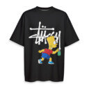 STUSSY, Bart Simpson - Oversized Boxy Tee