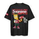 Bart Simpson, Supreme, Bape - Oversized Boxy Tee