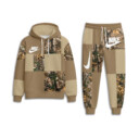 Nike Camo Brown - Unisex Hoodie Joggers Set