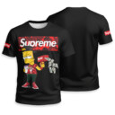 Bart Simpson x SUPREME x Bape Unisex T-shirt - Regular Fit