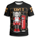 OFF WHITE x SUPREME x Kaws Unisex T-shirt - Regular Fit