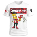 Bart Simpson x SUPREME x Bape Unisex T-shirt - Regular Fit