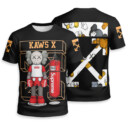 OFF WHITE x SUPREME x Kaws Unisex T-shirt - Regular Fit