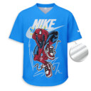 Spider Man, NIKE - Unisex V-Neck Mesh Tee - Relaxed Fit