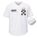 OFF WHITE, Donald Duck - Unisex V-Neck Mesh Tee - Relaxed Fit