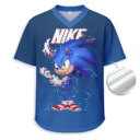 Nike x Sonic - Unisex V-Neck Mesh Tee - Relaxed Fit