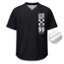 OFF WHITE, Mickey Mouse - Unisex V-Neck Mesh Tee - Relaxed Fit