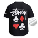 Stussy - Unisex V-Neck Mesh Tee - Relaxed Fit