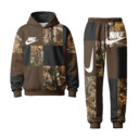 NIKE Camo Brown - Unisex Hoodie Joggers Set