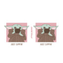 Star Wars: The Mandalorian The Child Just Sippin  Adult Stainless Steel Water Bottle