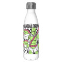 Star Wars: The Mandalorian Grogu Checkers  Adult Stainless Steel Water Bottle