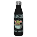 Star Wars: The Mandalorian The Child Protects Attacks Naps  Adult Stainless Steel Water Bottle