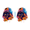 Star Wars Psychedelic Darth Vader  Adult Stainless Steel Water Bottle