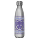 Marvel: Black Panther: Wakanda Forever Purple Logo  Adult Stainless Steel Water Bottle