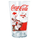 Coca Cola Christmas Santa Claus and Elf  Adult Tritan Drinking Cup