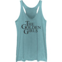 Junior's The Golden Girls Logo Serif Racerback Tank Top