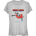 Junior's Mickey on Plane Short Sleeve T-Shirt