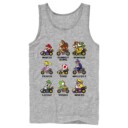 Men's Nintendo Mario Kart Cast  Adult Tank Top