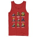Men's Nintendo Mario Kart Cast  Adult Tank Top