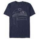 Men's Star Wars R2-D2 Outline  Adult T-Shirt