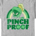 Men's Looney Tunes St. Patrick's Day Marvin the Martian Pinch Proof  Adult T-Shirt
