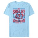 Men's Shelby Cobra Blue and Red Distressed Poster  Adult T-Shirt