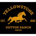 Men's Yellowstone Blue Horse Dutton Ranch Montana Est. 1886  Adult T-Shirt