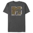 Men's MTV Cheetah Print Logo  Adult T-Shirt