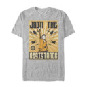Men's Star Wars The Last Jedi Rey Propaganda Frame  Adult T-Shirt