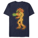Men's Nintendo Metroid Pixelated Samus  Adult T-Shirt