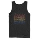 Men's NASA Rainbow Repeat Logo  Adult Tank Top