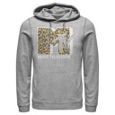 Men's MTV Cheetah Print Logo  Adult Pull Over Hoodie